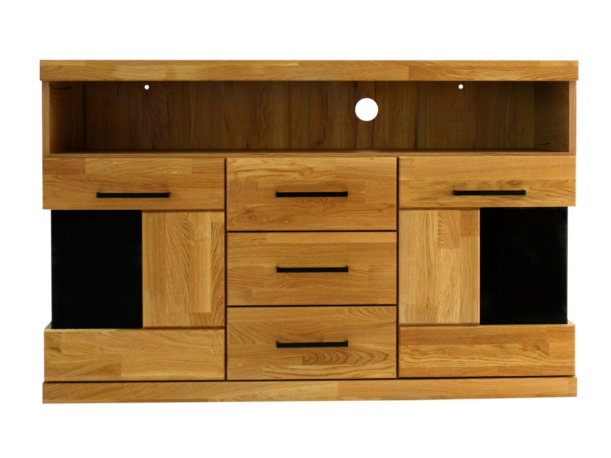 Komoda Dębowa 125 cm 3 Szuflady – Avero 14