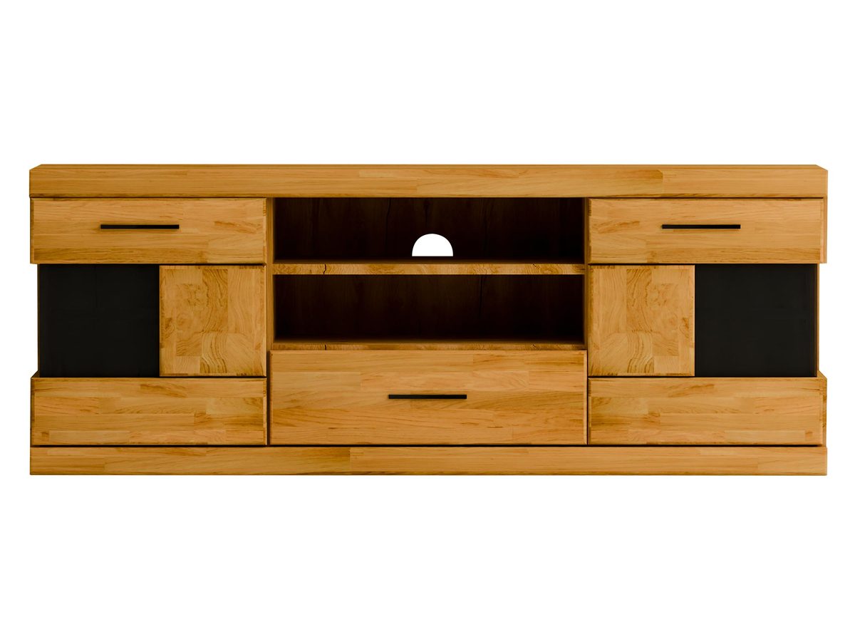 Wąska Szafka RTV Dębowa – Avero 43