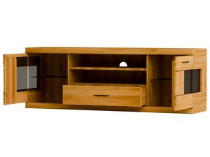 Miniaturka 1 - Szafka RTV z otwartą półką i dużą szufladą pośrodku