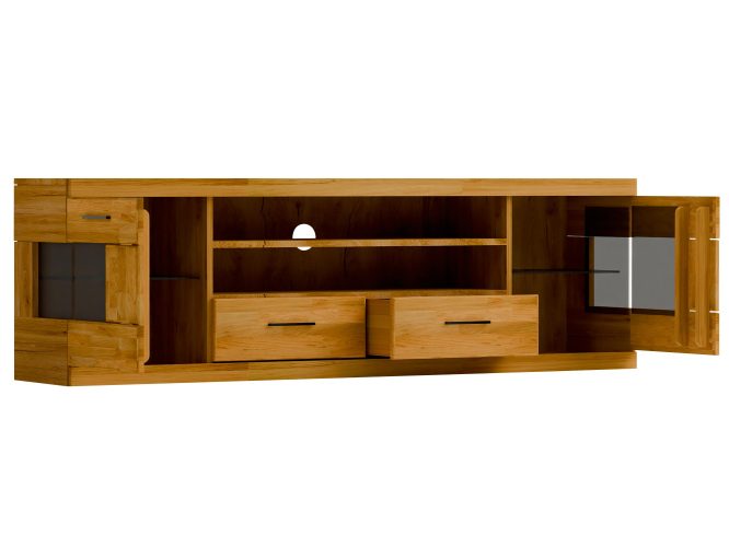 Szafka RTV Dębowa 180 cm – Avero 48