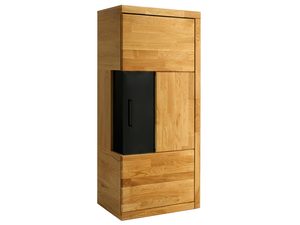 Miniaturka 1 - Wysoka witryna z czarnym frontem i uchwytem