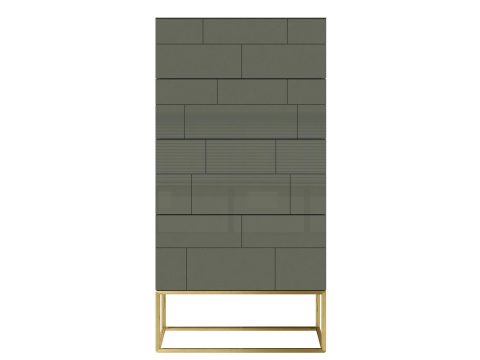 Elegancka komoda w kolorze zielonym