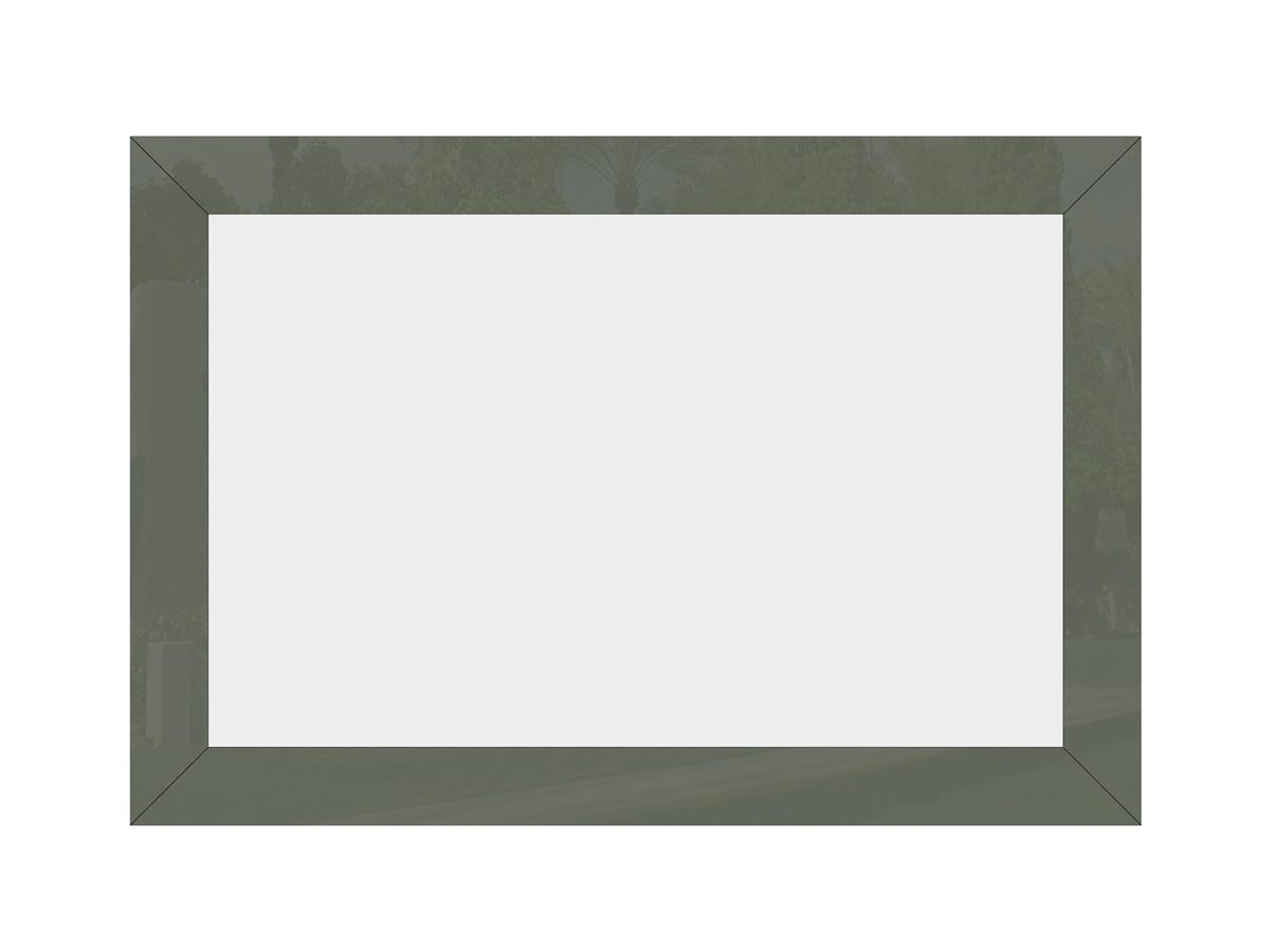 Lustro modern classic w cementowej zieleni z ramą w połysku – Blossom Grove