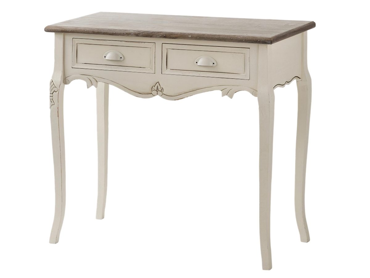 Konsola Prowansalska z Metalowymi Uchwytem i Przecieranym Blatem – Sorrento