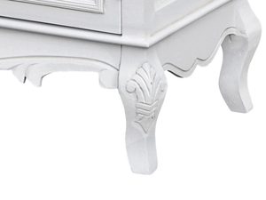 Miniaturka 1 - Rzeźbiony detal drewnianej nogi w stylu prowansalskim kolor biały
