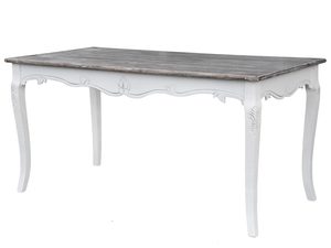 Miniaturka 4 - Drewniany stół z dekoracyjnymi nogami i rzeźbionymi detalami w stylu prowansalskim
