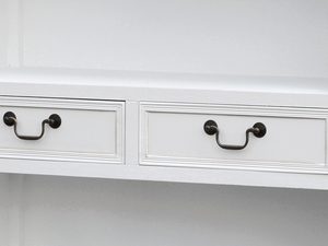 Miniaturka 2 - Drewniana konsola z dekoracyjnymi frontami i szufladami w stylu prowansalskim