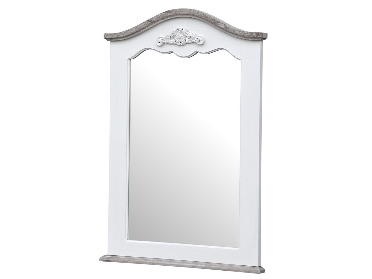 Lustro w stylu prowansalskim białą ramą – Sorrento White