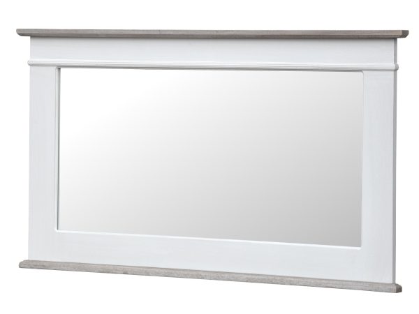 Lustro ścienne z białą ramą do eleganckiego wnętrza