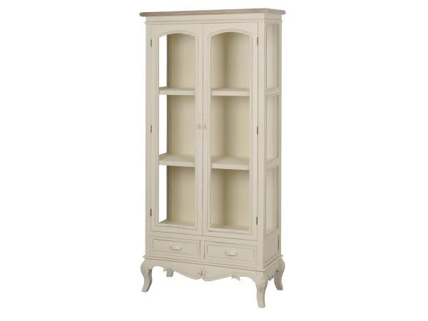 Witryna prowansalska z przecieranym blatem