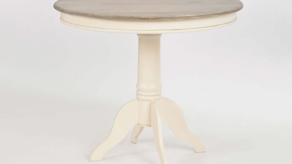 Miniaturka 1 - Stół Prowansalski 90cm w Kolorze Kremowym – Sorrento