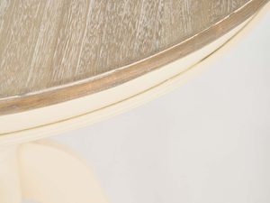 Miniaturka 10 - Okrągły stolik francuski kremowy ujęcie górne blatu