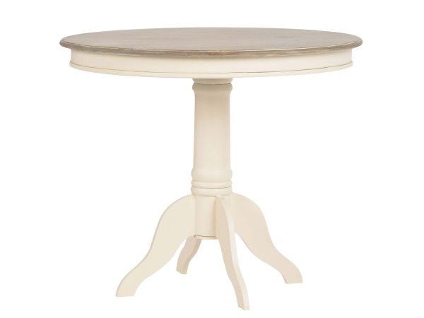 Stół Prowansalski 90cm w Kolorze Kremowym - Sorrento