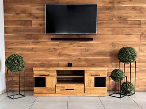 Miniaturka 8 - zafka RTV z zamkniętymi szafkami i przeszklonym bokiem