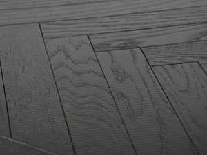 Miniaturka 2 - Zbliżenie na blat z drewna dębowego w ciemnym odcieniu