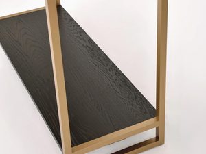 Miniaturka 2 - Konsola glamour z czarnym połyskiem i złotymi nogami