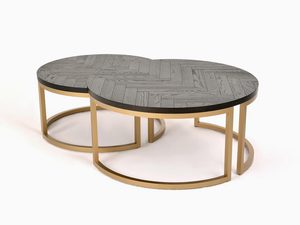 Miniaturka 1 - Nowoczesne stoliki kawowe w kolorze czarnym połysku