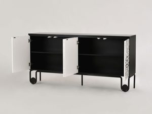 Miniaturka 2 - Komoda z czarno-białym wzorem zebry