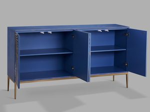 Miniaturka 2 - Komoda w kolorze niebieskim z półkami