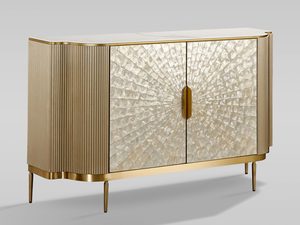 Miniaturka 2 - Komoda szampańska z muszlą morską i marmurowym blatem