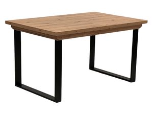 Miniaturka 7 - Stół dębowy loft z metalowymi nogami prostokątny perspektywa