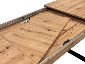 Miniaturka 4 - Stół dębowy loft rozkładany detal mechanizmu wkładki