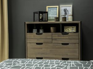 Miniaturka 2 - Komoda z szufladami w kolorze dębu szarego do nowoczesnego salonu