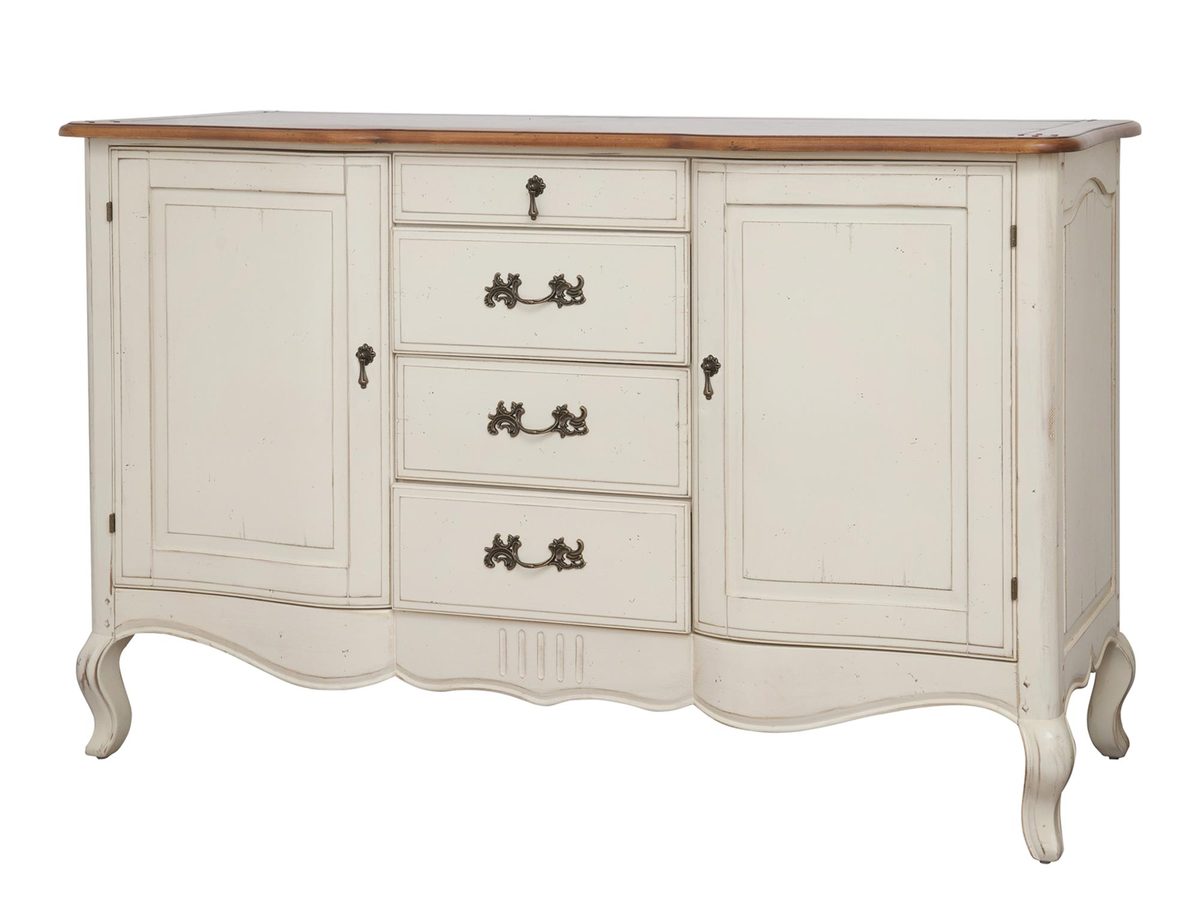 Komoda drewniana w stylu prowansalskim z miodowym blatem – Verona