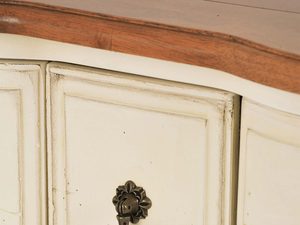 Miniaturka 10 - Stolik Kawowy Prowansalski z Blatem w Kolorze Miodowym i Kości Słoniowej – Verona