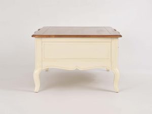 Miniaturka 2 - Stolik Kawowy Prowansalski z Blatem w Kolorze Miodowym i Kości Słoniowej – Verona