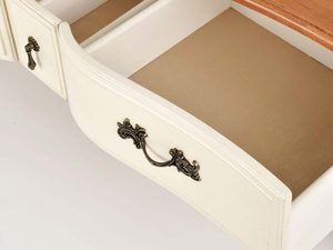 Miniaturka 8 - Stolik Kawowy Prowansalski z Blatem w Kolorze Miodowym i Kości Słoniowej – Verona