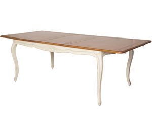 Miniaturka 1 - Drewniany stół z rzeźbionymi nogami w stylu prowansalskim kolor naturalny