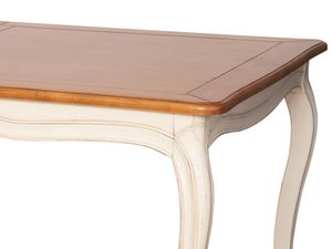 Miniaturka 3 - Drewniany stół z dekoracyjnym blatem i rzeźbionymi nogami w stylu prowansalskim kolor naturalny