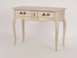 Miniaturka 1 - Toaletka prowansalska kremowa z trzema szufladami