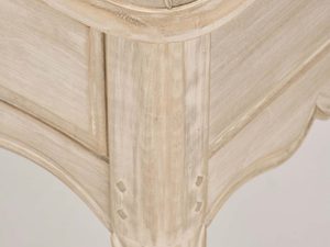 Miniaturka 14 - Konsola prowansalska kremowa gięte nogi perspektywa