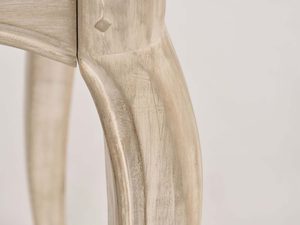 Miniaturka 15 - Biurko prowansalskie kremowe trzy szuflady boczny