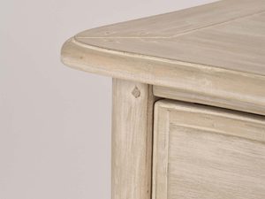 Miniaturka 8 - Biurko francuskie kremowe gięte nóżki detal zbliżenie