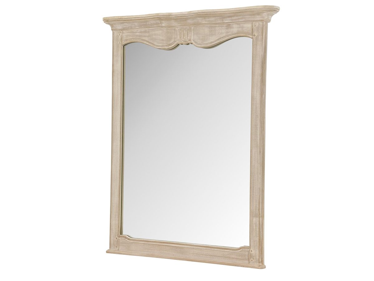Lustro Prowansalskie w Jasnobeżowej Ramie z Kornikowaniem i Ćwiekami – Laguna