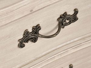 Miniaturka 12 - Komoda RTV kremowa prowansalska z półkami