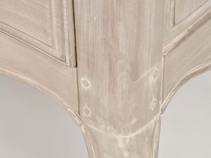 Miniaturka 7 - Szafka pod TV kremowa prowansalska gięte nóżki detal