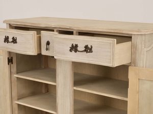 Miniaturka 9 - Komoda z Jasnobeżowego Drewna i Frezowaniami w Prowansalskim Stylu – Laguna