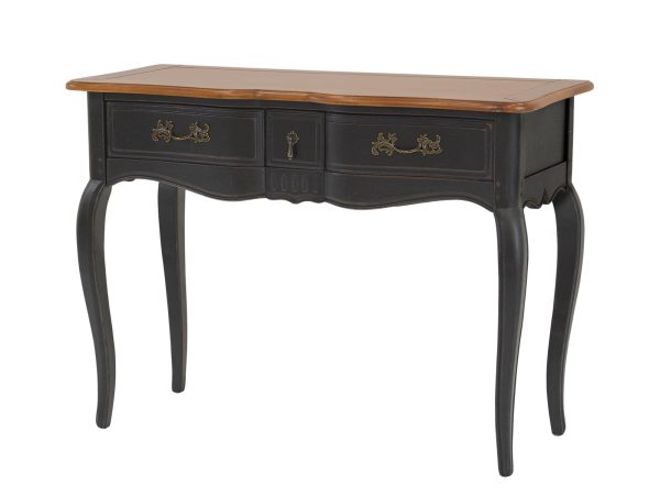 Konsola z ozdobnymi uchwytami w stylu vintage