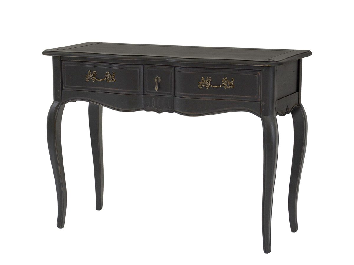 Konsola z Aksamitnymi Szufladami w Eleganckim Czarnym Kolorze – Sereno