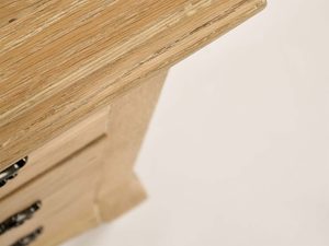 Miniaturka 14 - Komoda Drewniana z Giętymi Nógami i Metalowymi Uchwytem w Stylu Francuskim – Venezia Oak