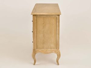 Miniaturka 5 - Komoda Drewniana z Giętymi Nógami i Metalowymi Uchwytem w Stylu Francuskim – Venezia Oak