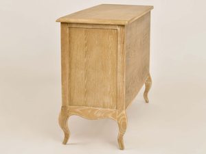 Miniaturka 6 - Komoda Drewniana z Giętymi Nógami i Metalowymi Uchwytem w Stylu Francuskim – Venezia Oak