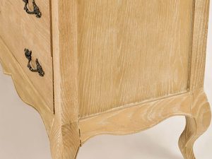 Miniaturka 7 - Komoda Drewniana z Giętymi Nógami i Metalowymi Uchwytem w Stylu Francuskim – Venezia Oak