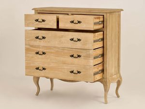 Miniaturka 2 - Komoda Francuska z Giętymi Nogami i Szczotkowaną Powierzchnią – Venezia Oak