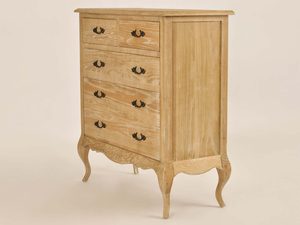 Miniaturka 3 - Komoda Francuska z Giętymi Nogami i Szczotkowaną Powierzchnią – Venezia Oak