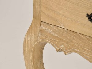Miniaturka 12 - Szafka Nocna Francuska z Giętymi Nogami i Metalowymi Uchwytem – Venezia Oak